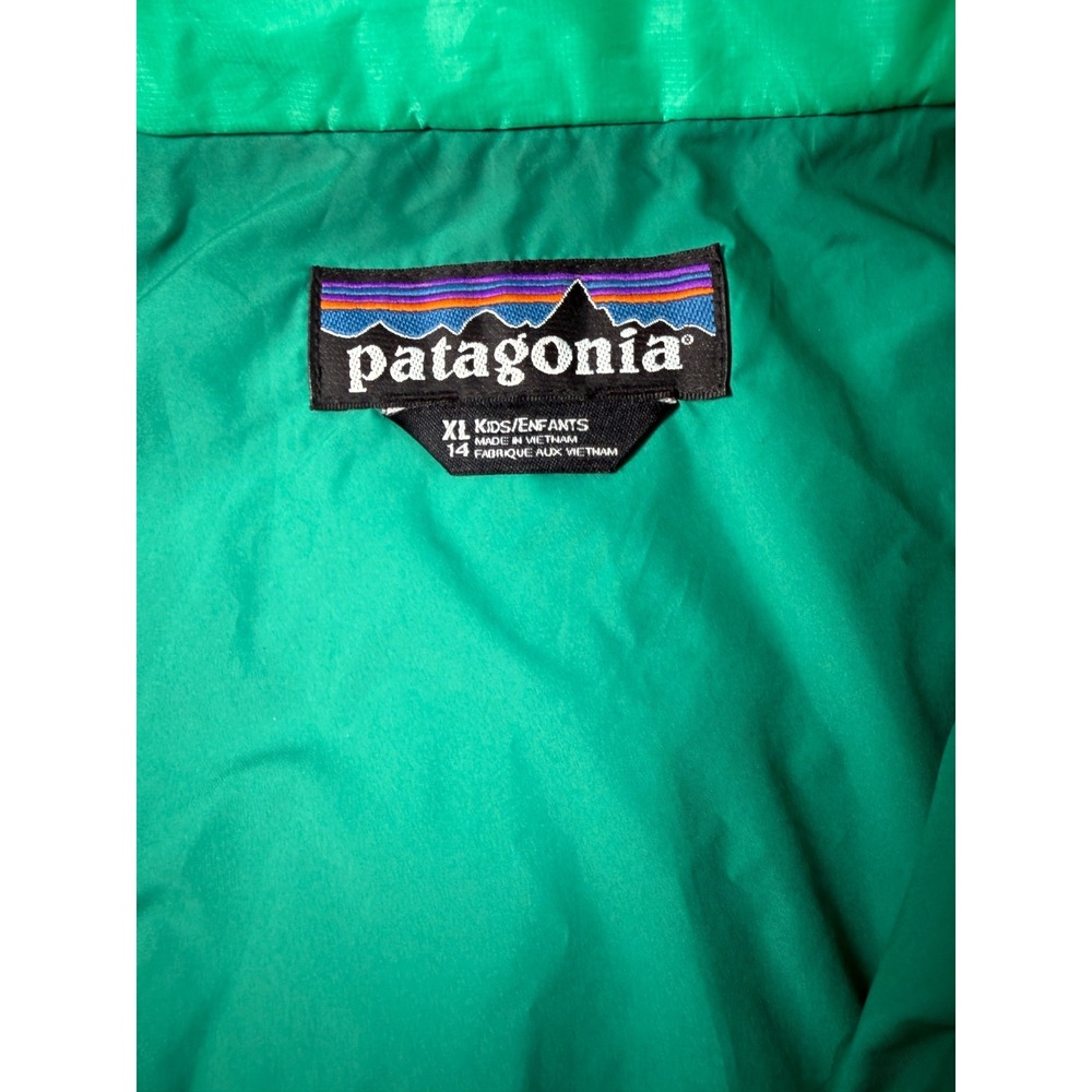 Patagonia Worn Wear Primaloft Insulation Nano Puff Jacket Girls XL Green‎ Logo - Picture 3 of 8